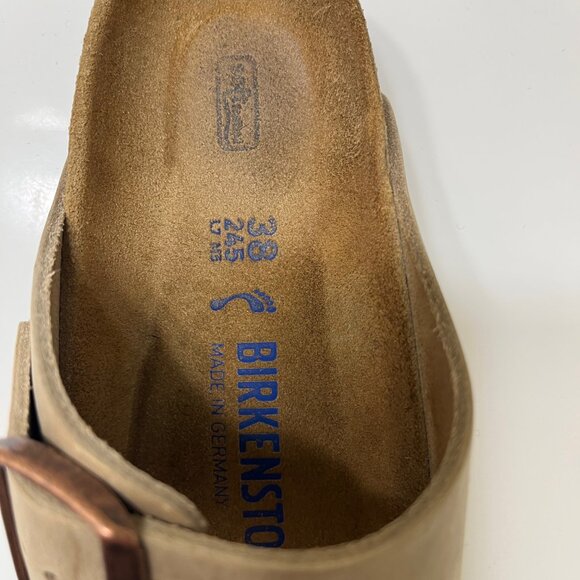 Birkenstock Arizona Soft Footbed Oiled Leather Tobacco Brown EU38 US 7-7.5 - Picture 4 of 8
